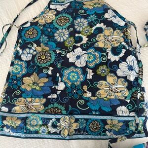 Vera Bradley Floral Apron - Blue and Green